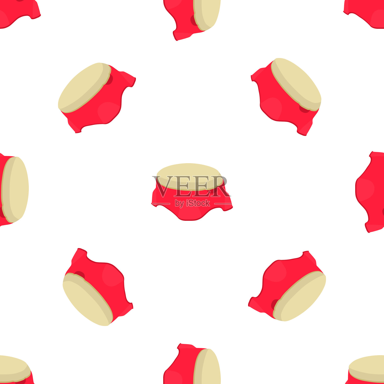 摘无缝塑料桶用插画图片素材