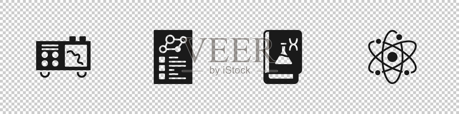 集谱仪临床记录基因图标素材