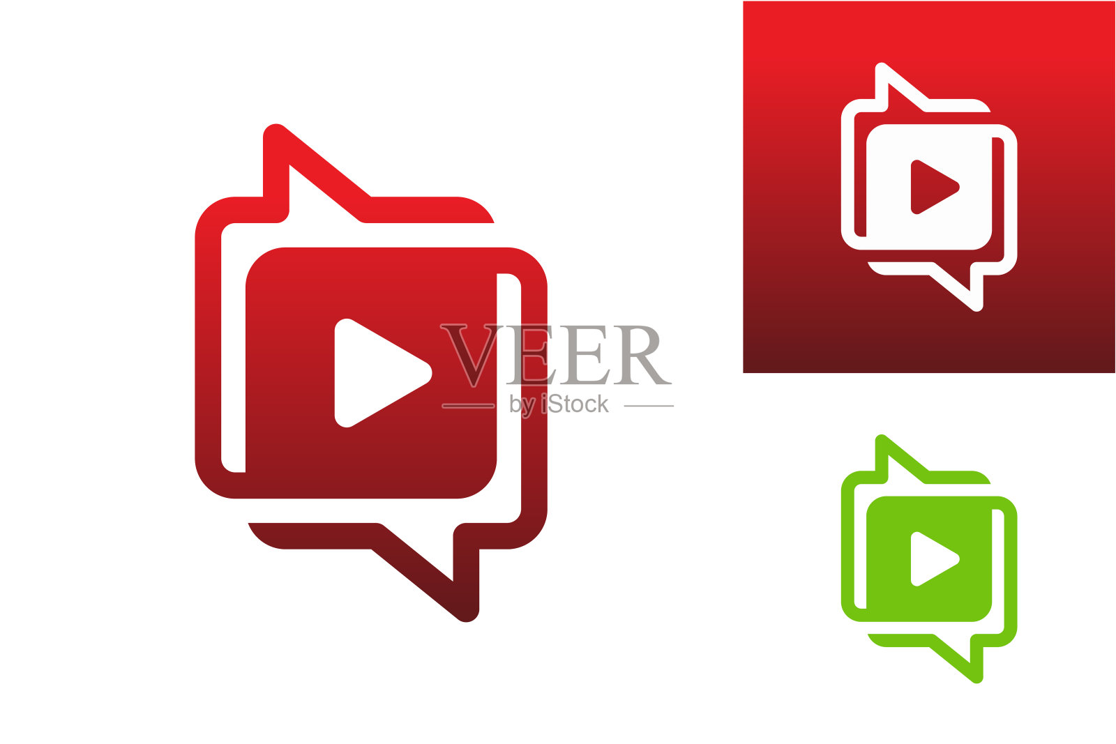 聊天玩标志模板设计矢量，会徽，设计概念，创意符号，图标插画图片素材