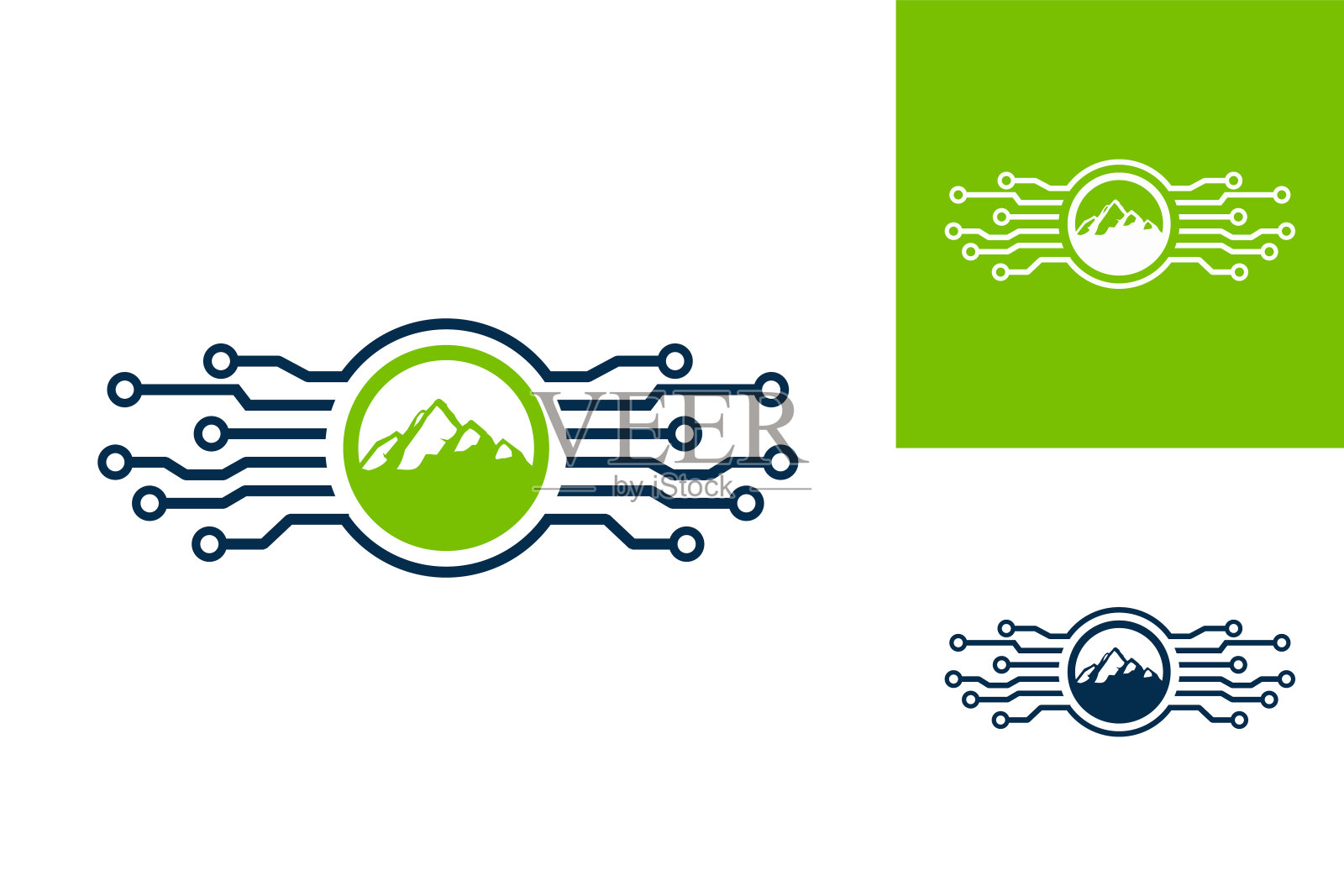 采购产品山数字标志模板设计向量，会徽，设计概念，创意符号，图标插画图片素材