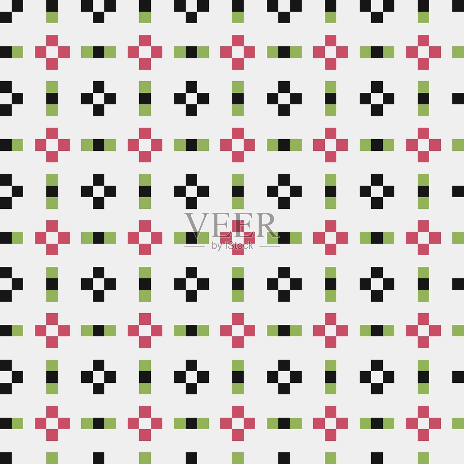 点阵生成式计算艺术插画插画图片素材