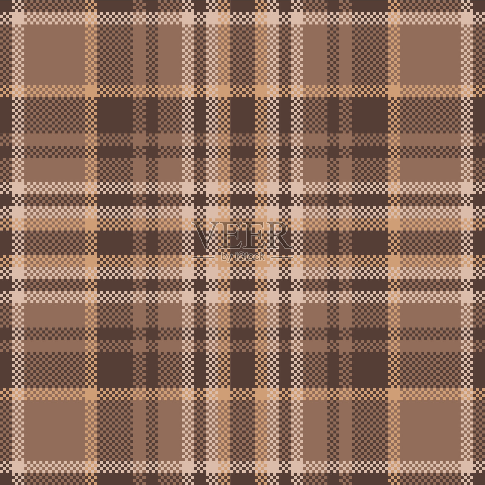 格子花呢图案无缝印花布插画图片素材