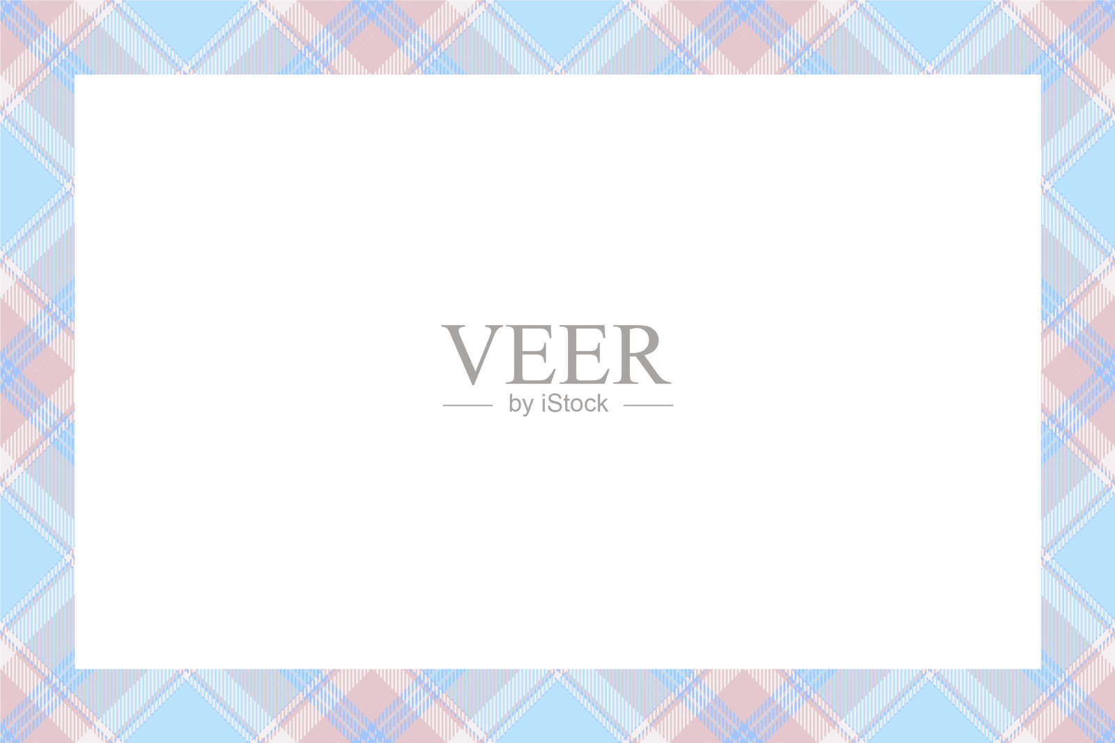 复古框苏格兰边界图案复古插画图片素材