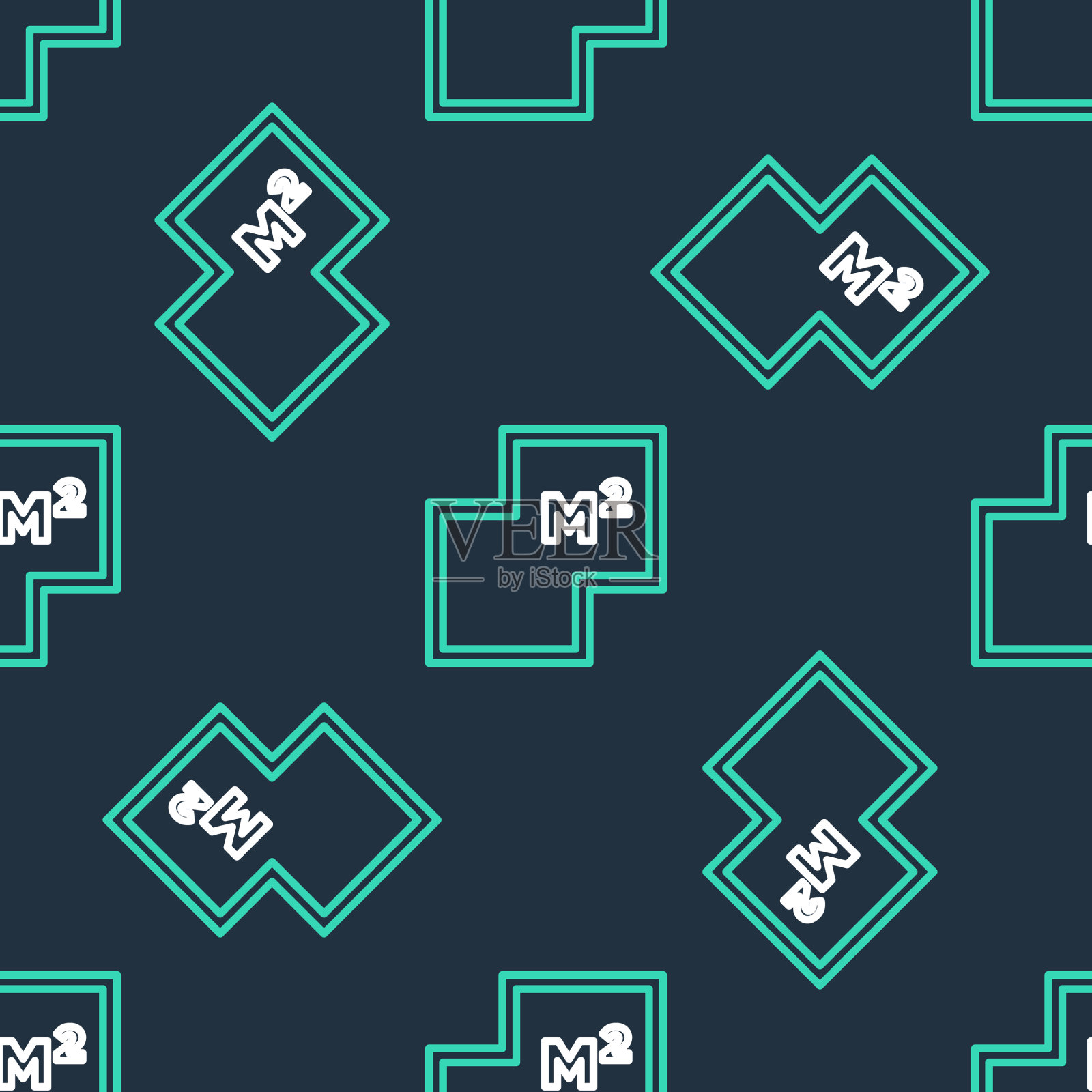 线屋图图标隔离无缝图案上插画图片素材