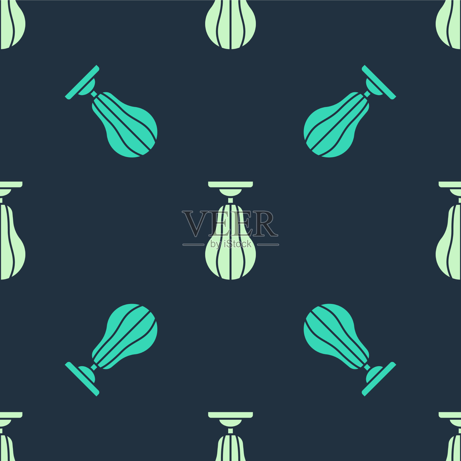 绿色和米色的沙袋图标孤立插画图片素材