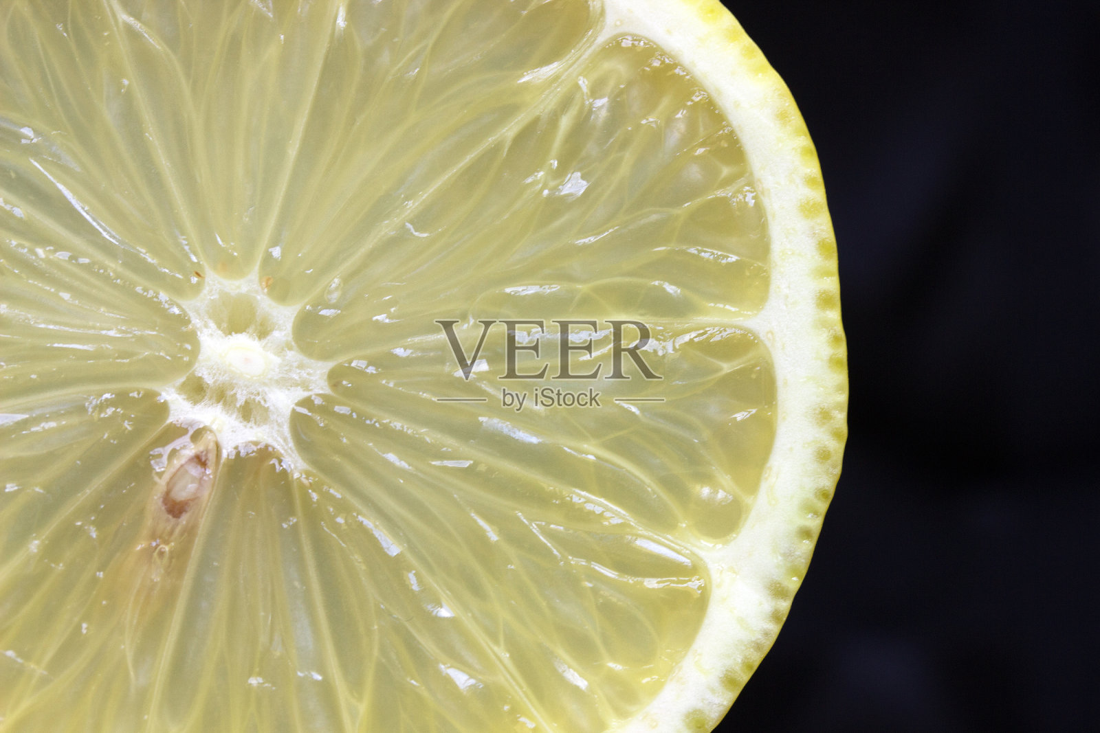 多汁柠檬片孤立闭合照片摄影图片