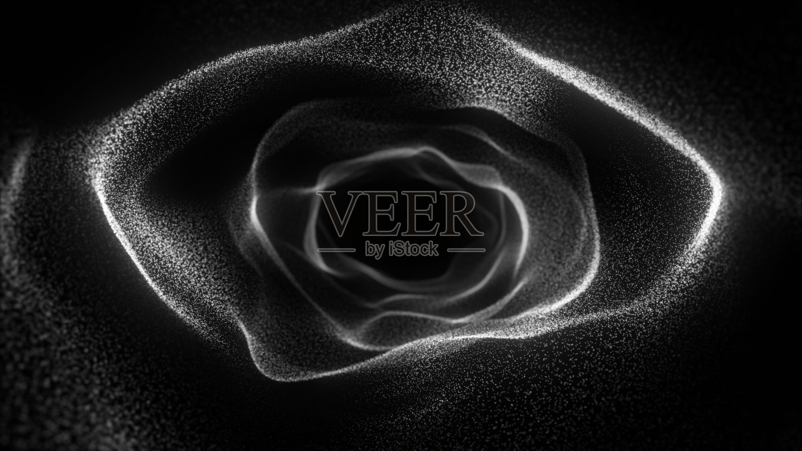 摘要粒子隧道。发光的虫洞的背景照片摄影图片