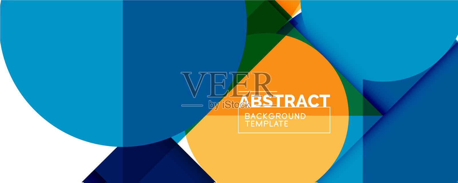 简单的圆圈和三角形是抽象的背景插画图片素材