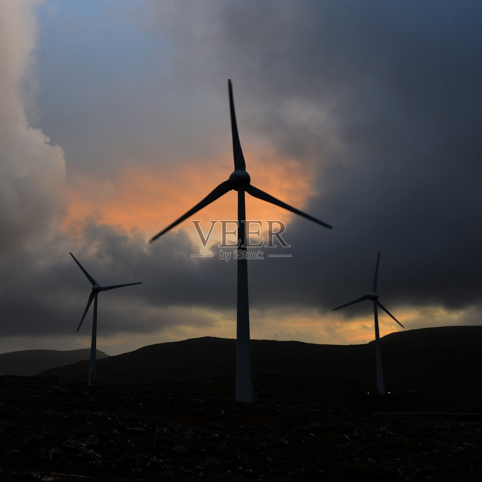 风力涡轮机照片摄影图片
