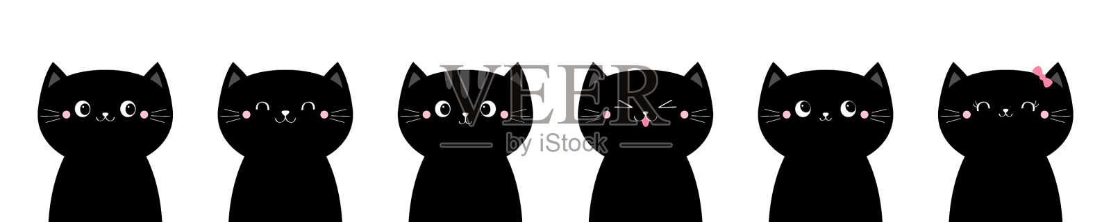 猫脸头套可爱搞笑卡通卡哇伊图标素材