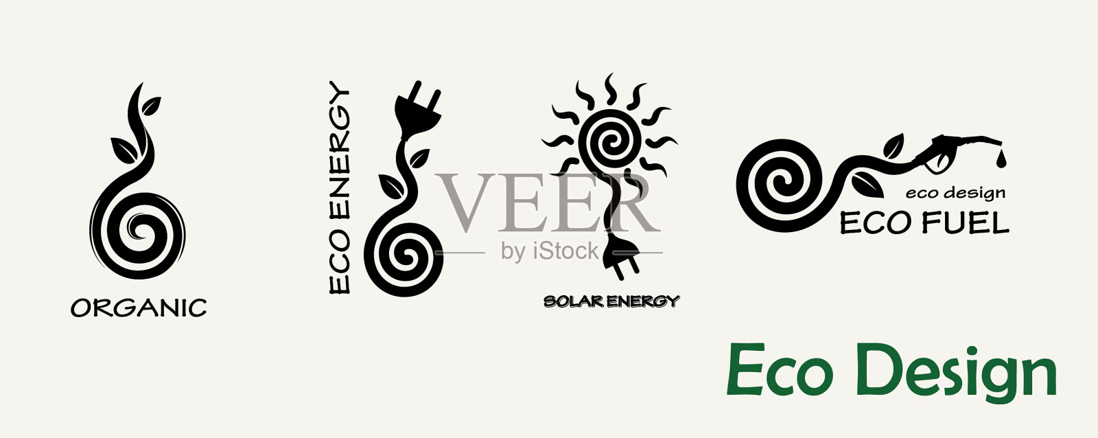 环境设计一套样板插画图片素材