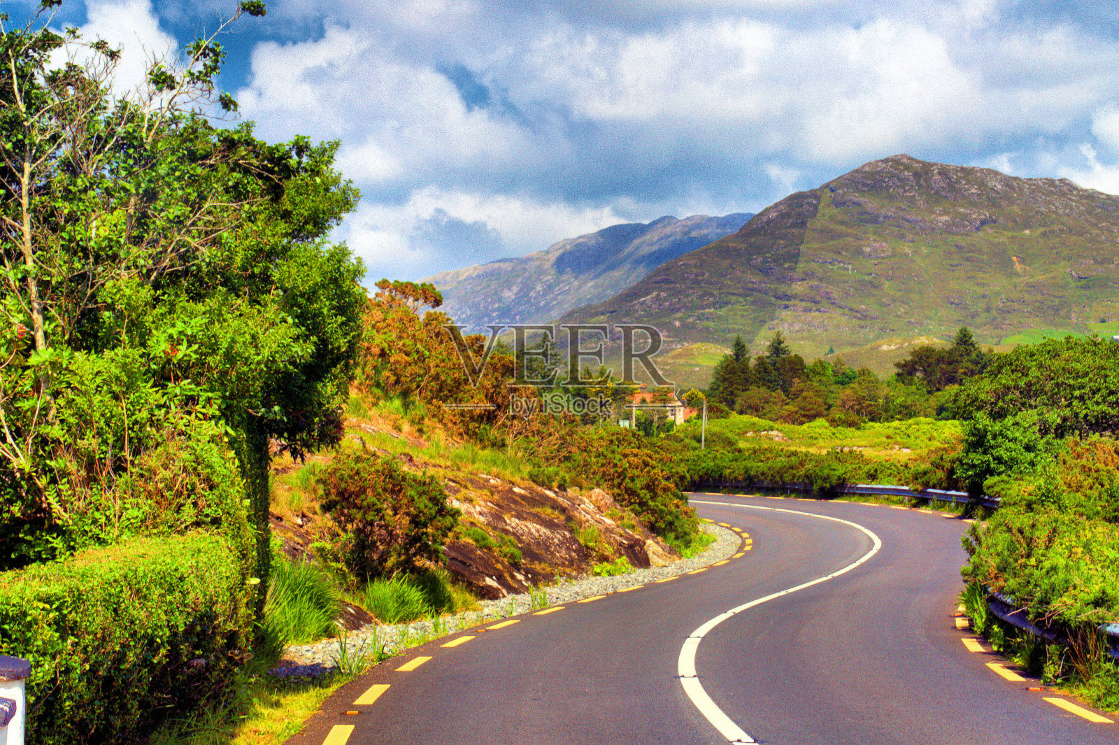 乡间小路照片摄影图片
