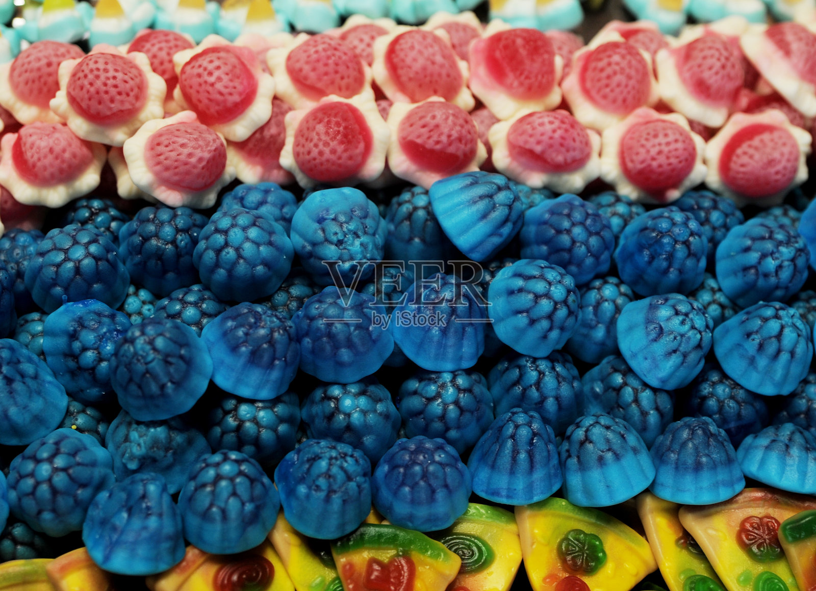 质地可口的彩色果冻糖果照片摄影图片