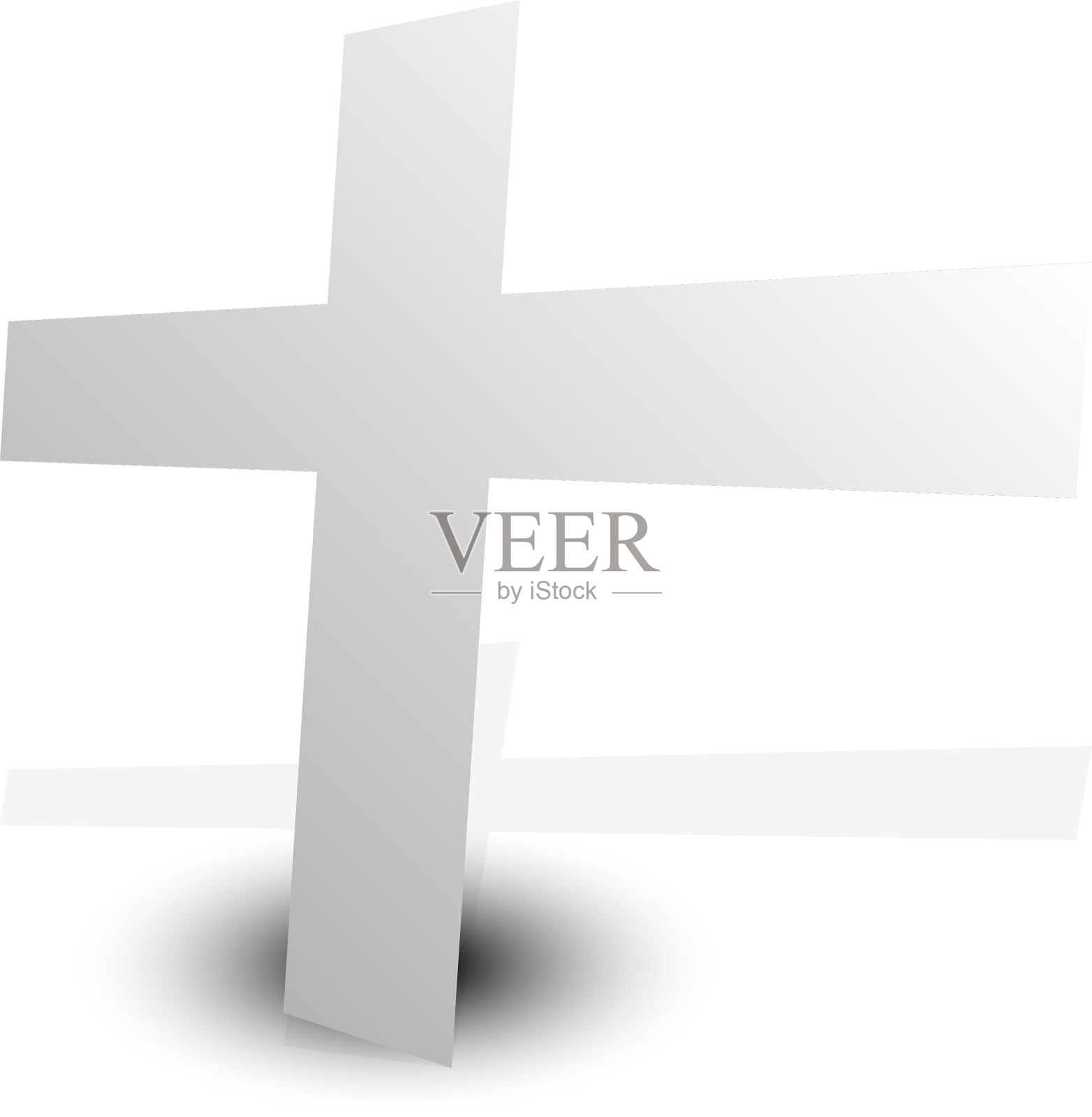 卡通基督教十字图标象征基督教插画图片素材