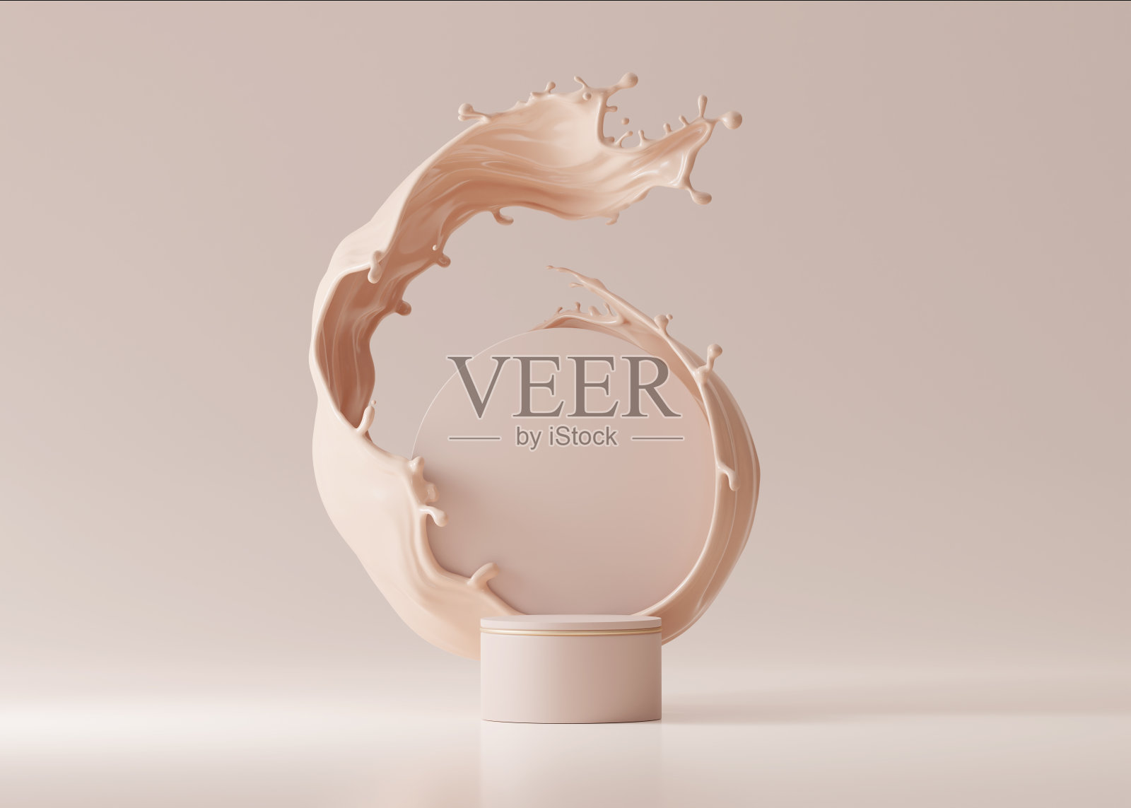 3d, 3d渲染，抽象，背景，旗帜，美丽，米色，明亮，目录，干净，商业，遮瑕，修正，化妆品，化妆品，奶油，奶油，显示，时尚，女性，流动，流体，基础，框架，光泽，插图，液体，化妆品，照片摄影图片