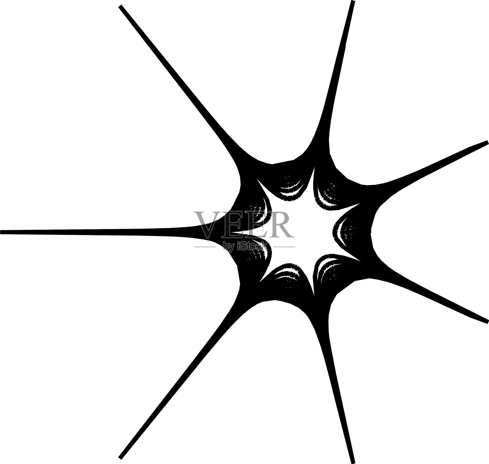 几何曼荼罗-径向圆形图案的图标插画图片素材