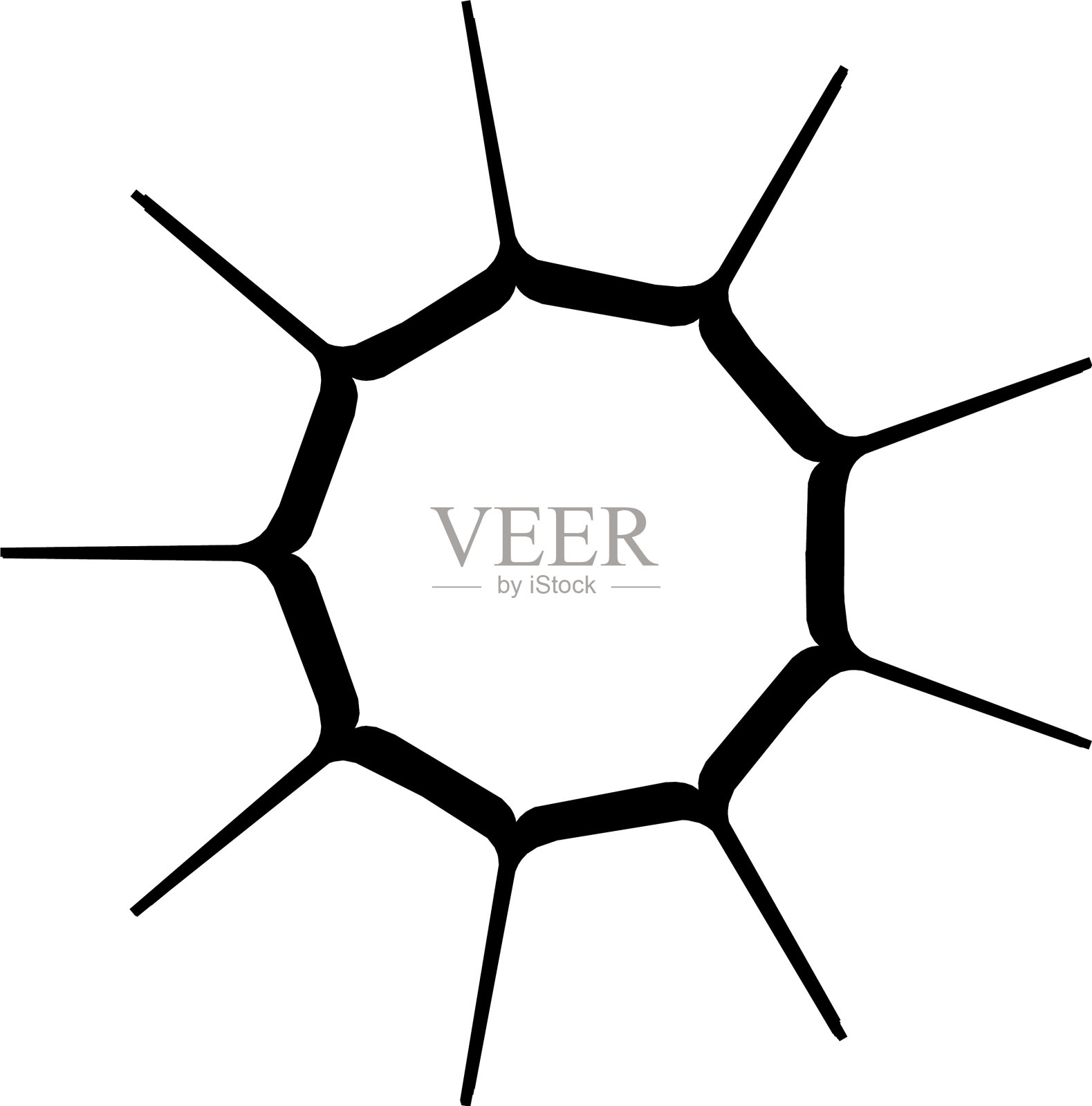几何曼荼罗-径向圆形图案的图标插画图片素材
