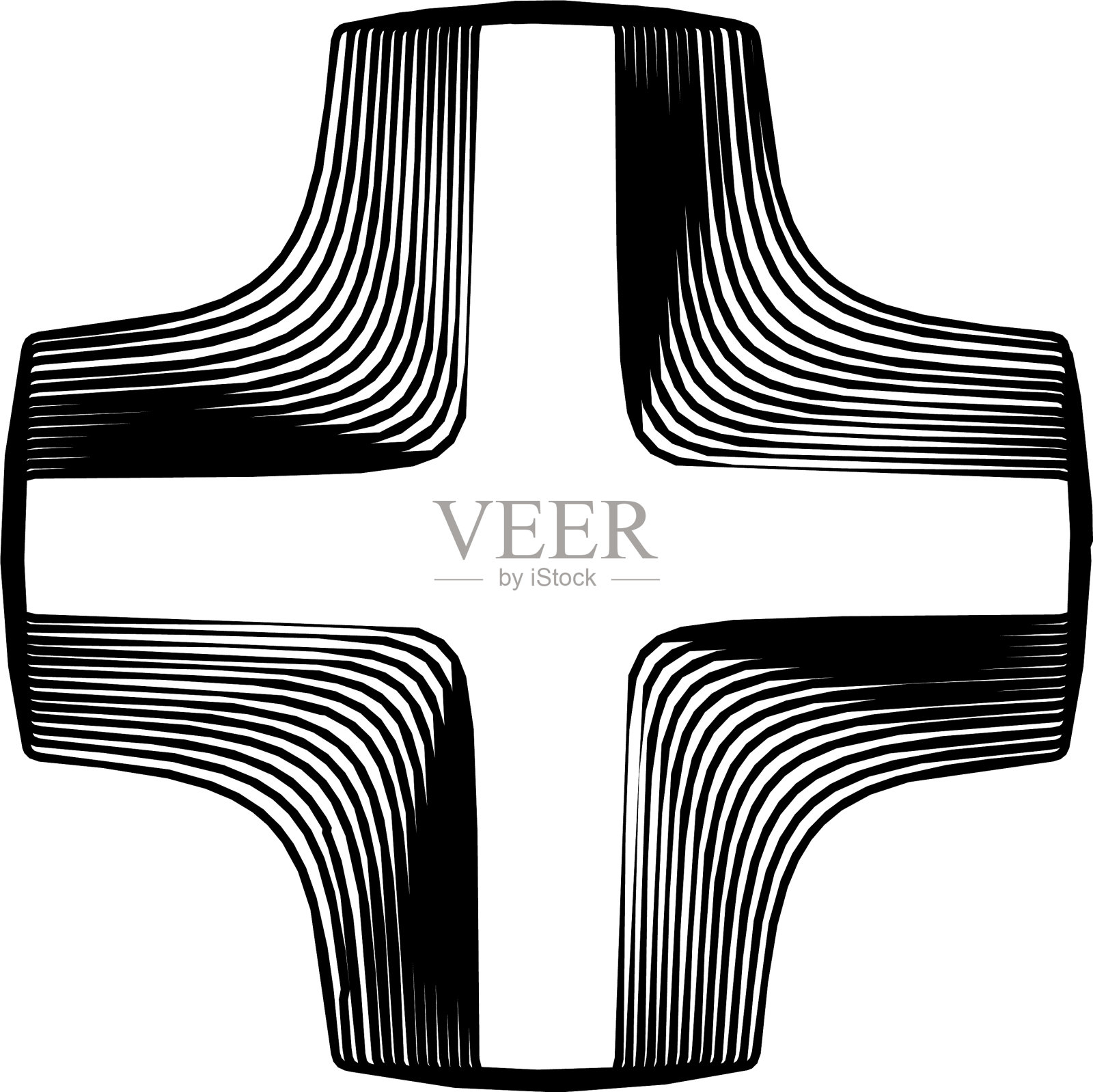 几何曼荼罗-径向圆形图案的图标插画图片素材