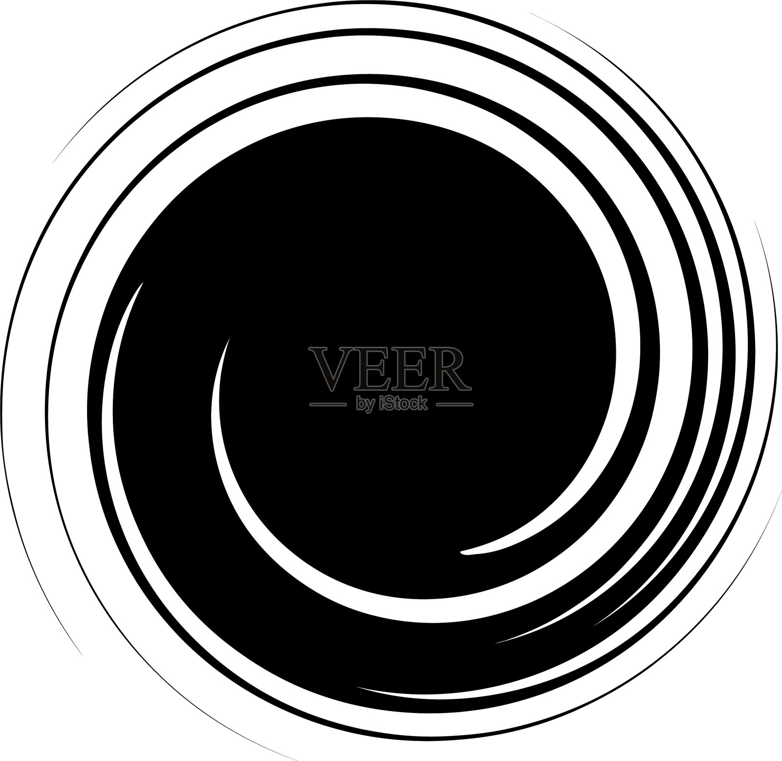 旋旋螺旋形元素图案用插画图片素材