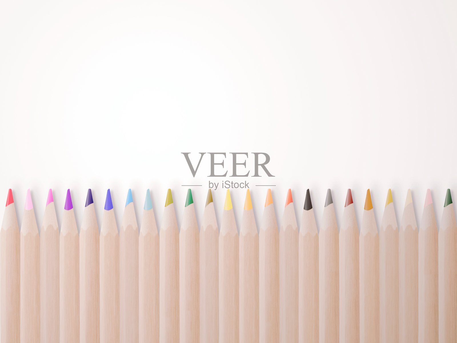 五彩缤纷的彩色铅笔照片摄影图片