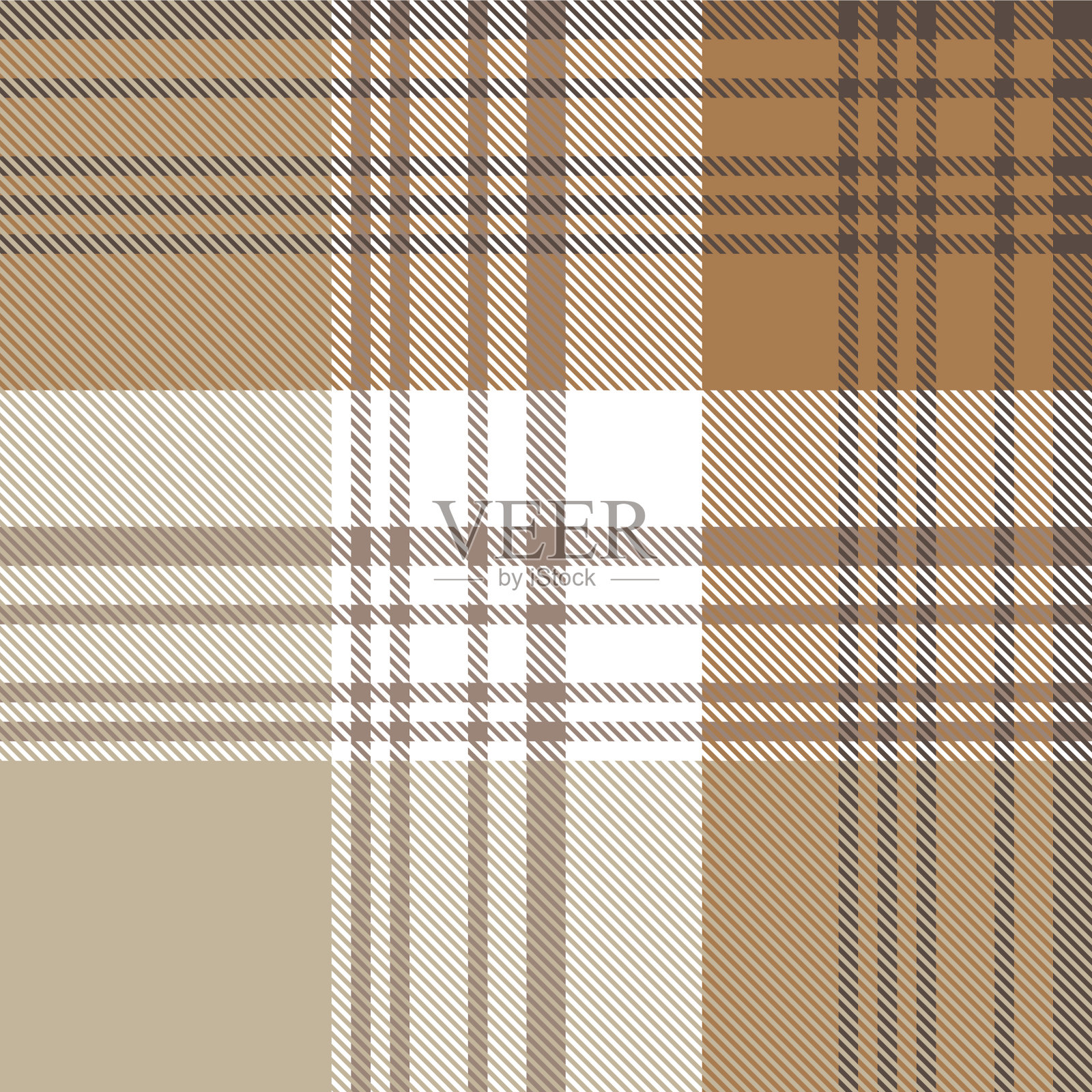 棕色渐变格子纹理无缝图案插画图片素材