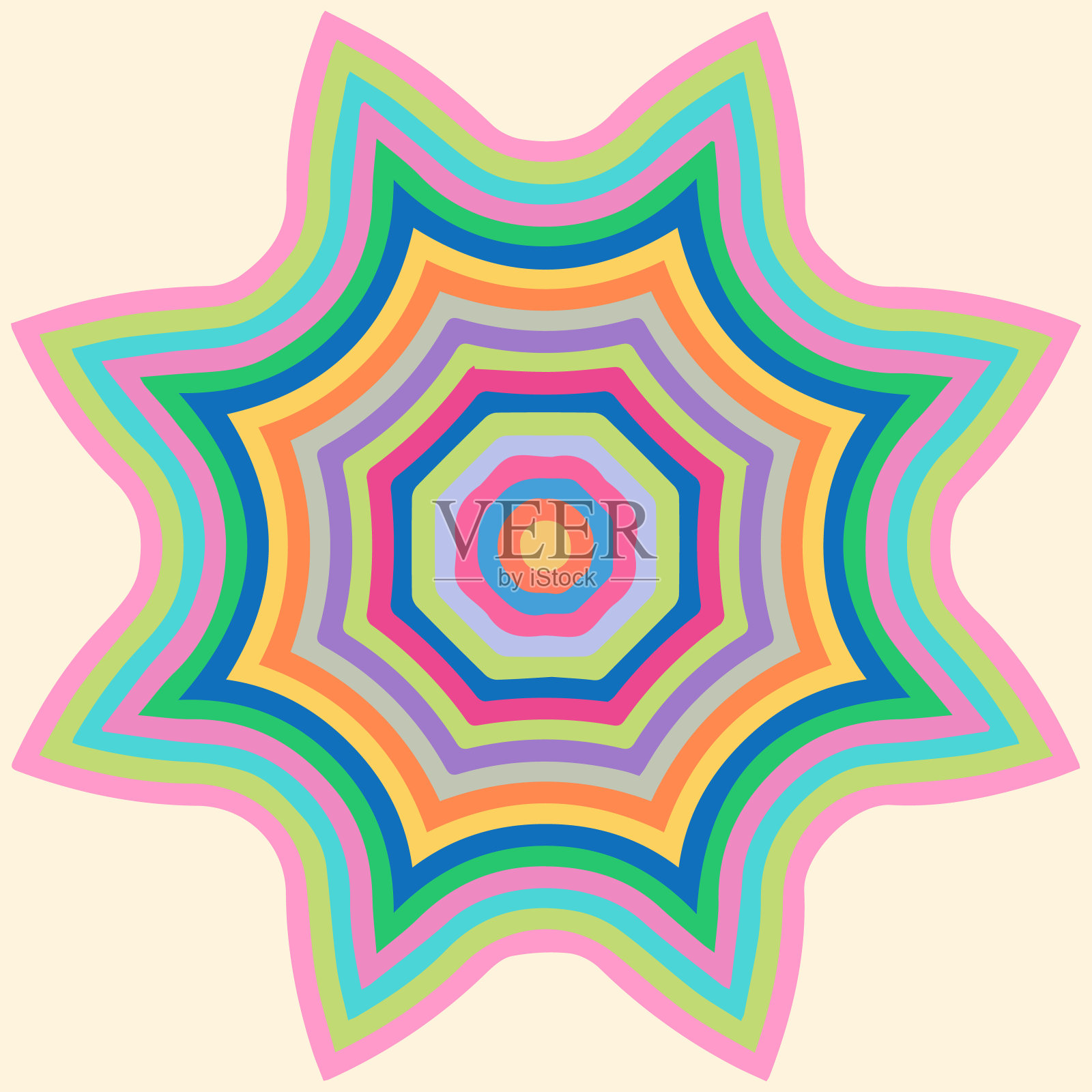 东方的曼荼罗。民族几何圆形异国图案插画图片素材