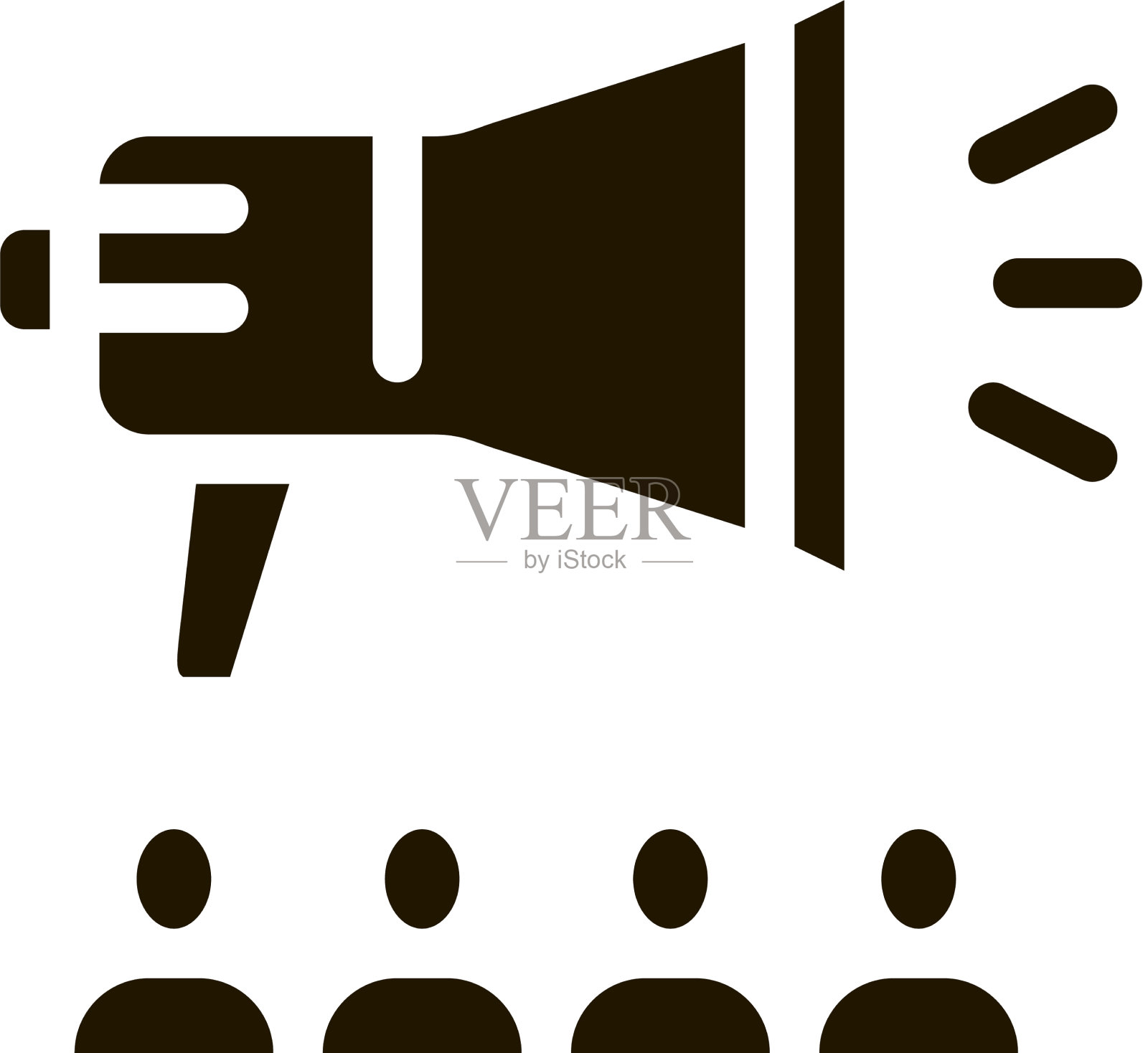 扬声器图标符号插画图片素材