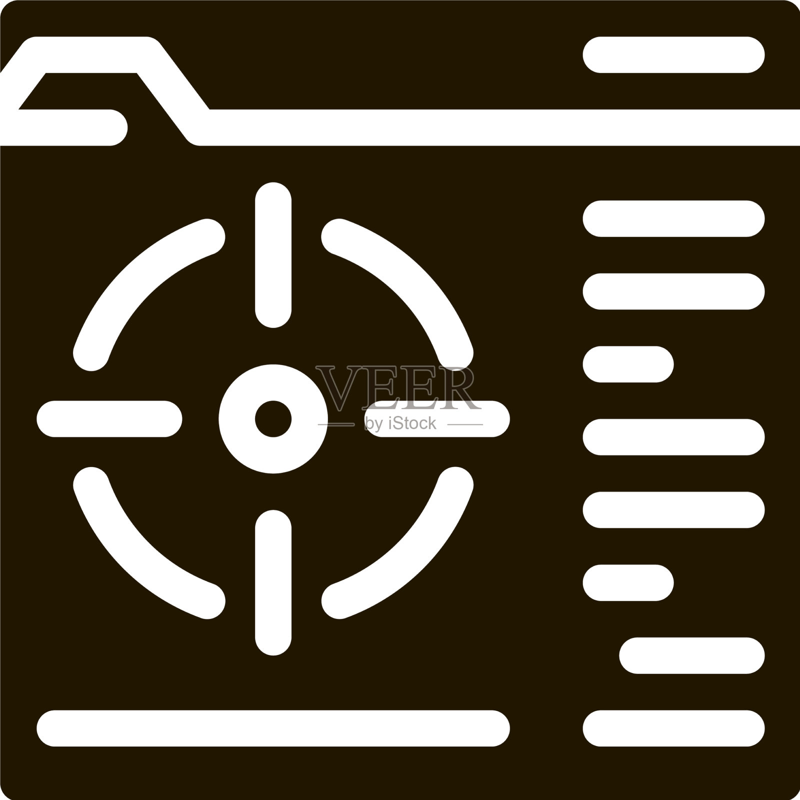 目标到特定的文件夹图标符号图标素材