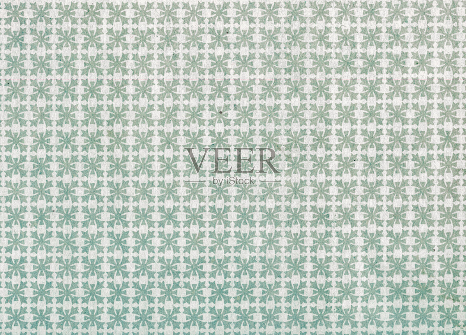 复古纹理背景和图案的复古或复古的绿色和蓝色的十字和圆圈。照片摄影图片