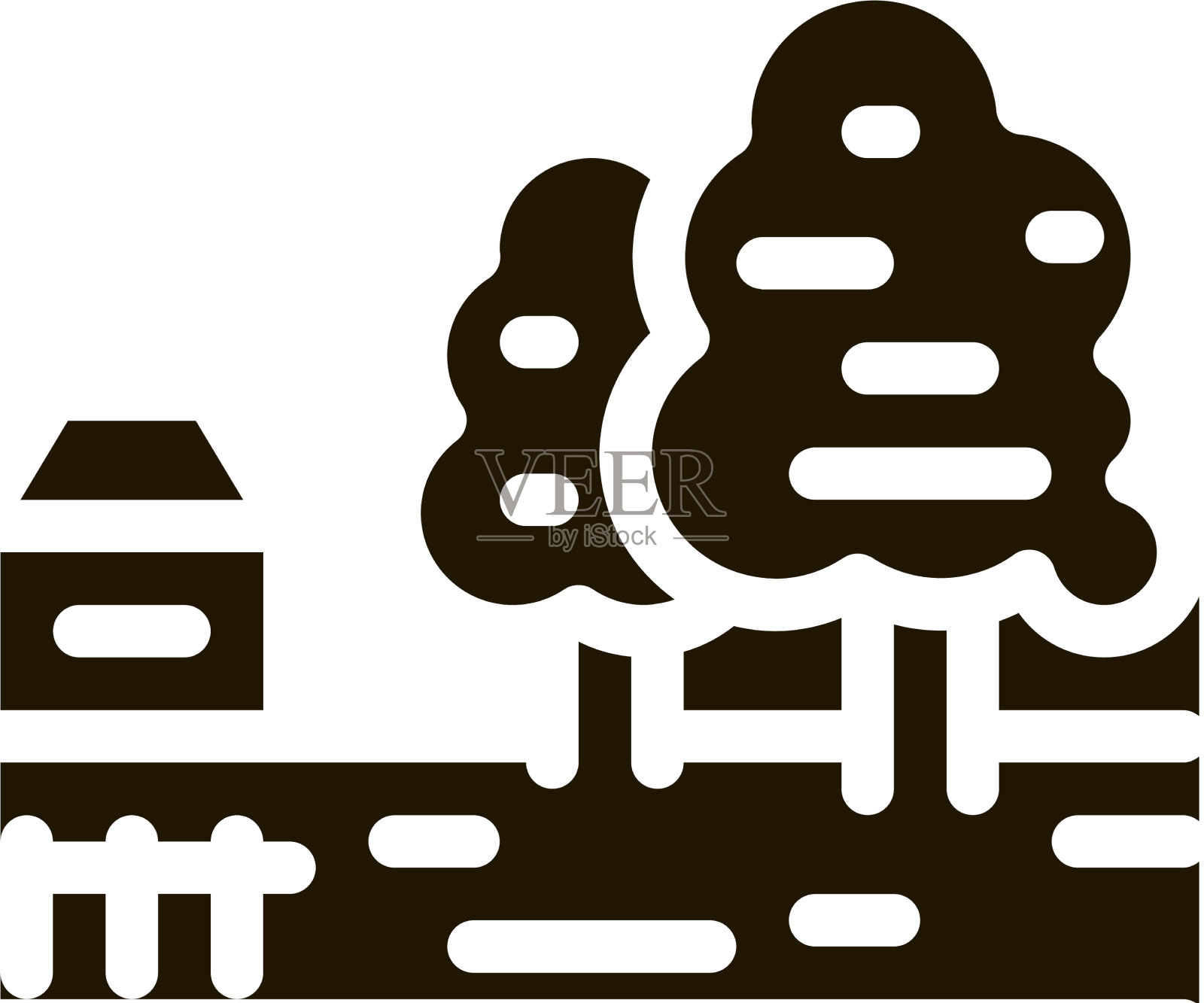 果园村图标字形图标素材