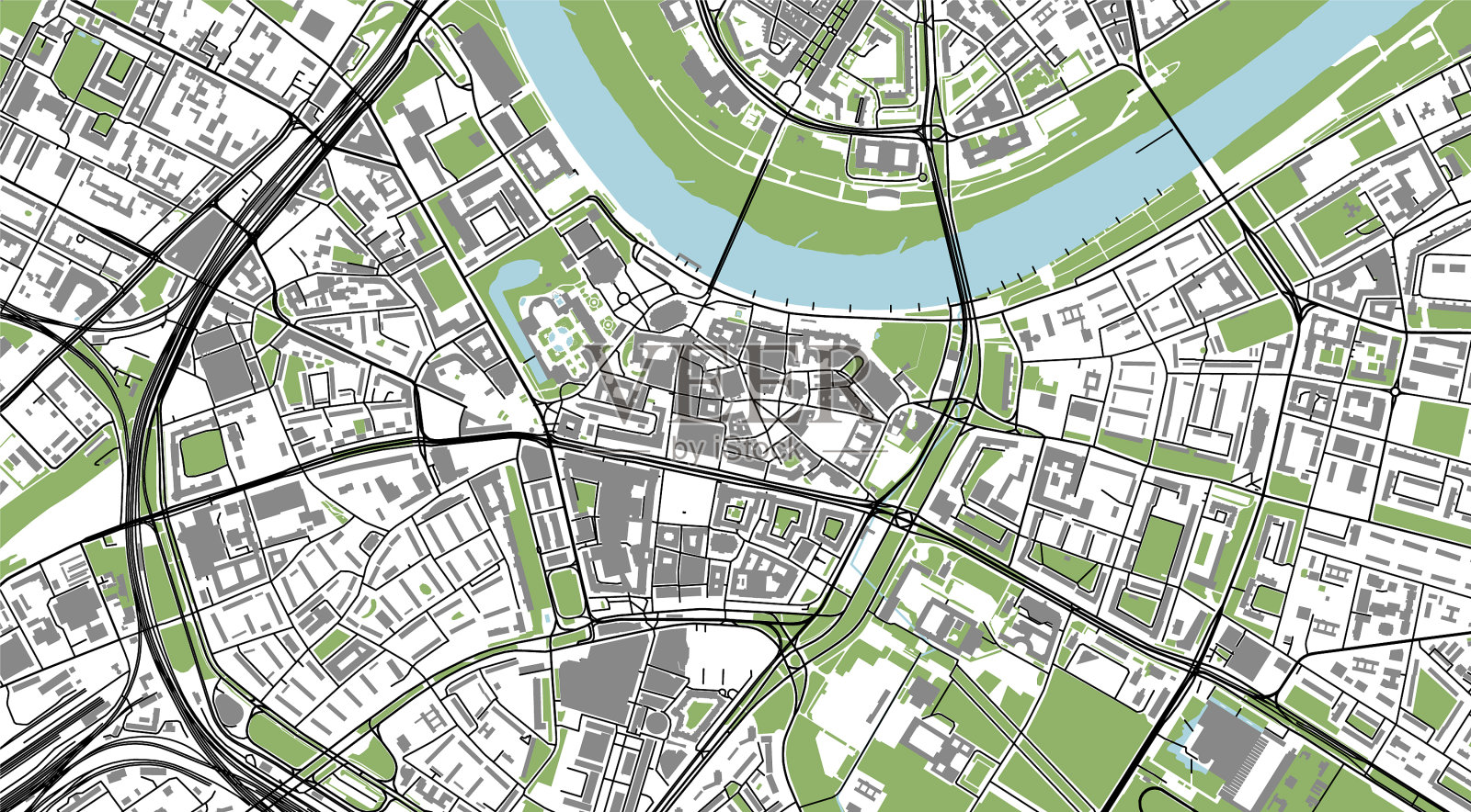 地图城市德累斯顿萨克森德国插画图片素材