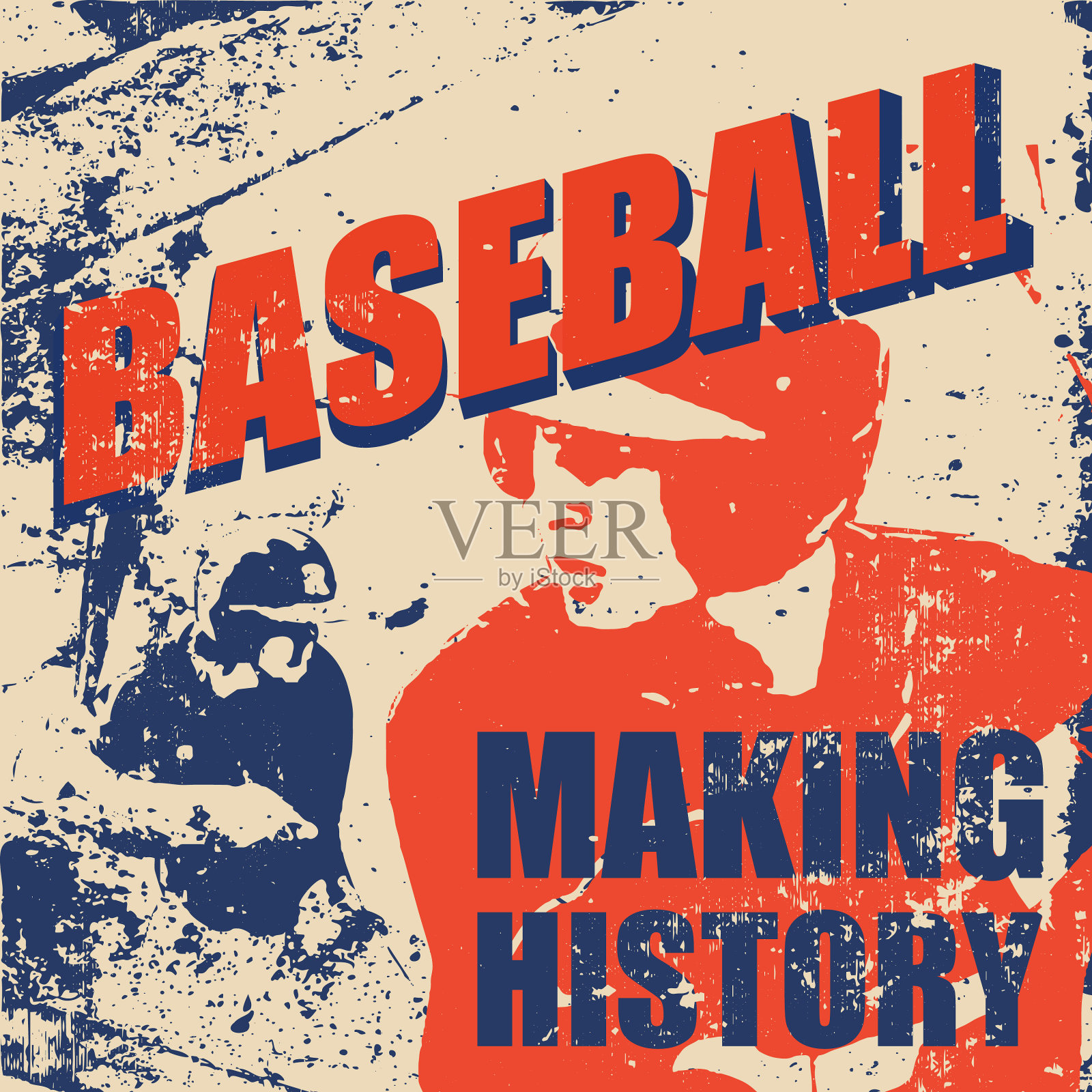 棒球的卡片插画图片素材