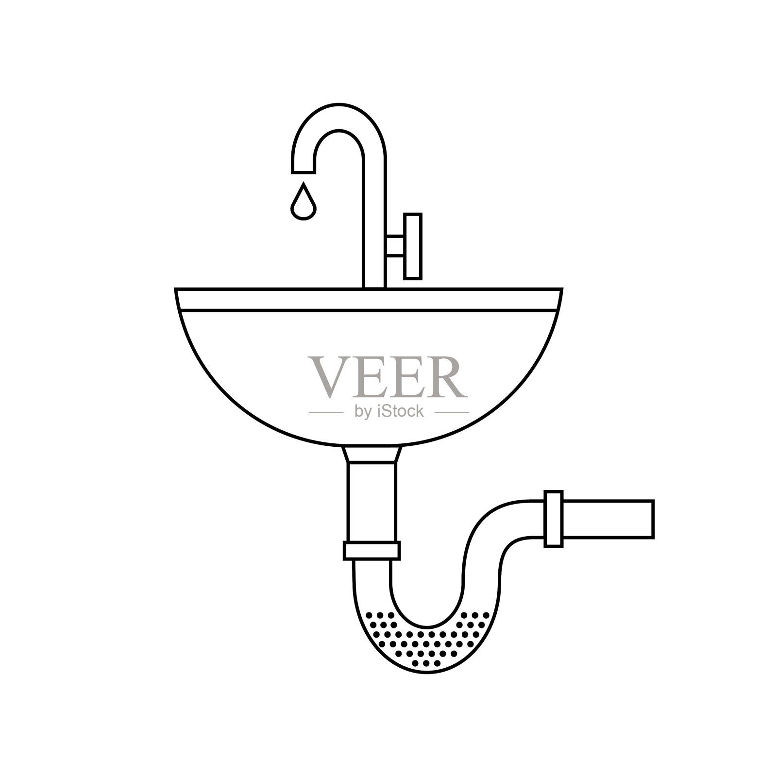 水槽图标设计元素图片