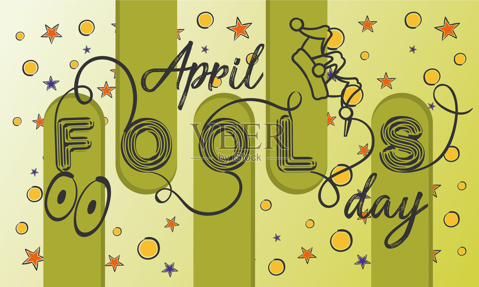 愚人节横幅插画图片素材