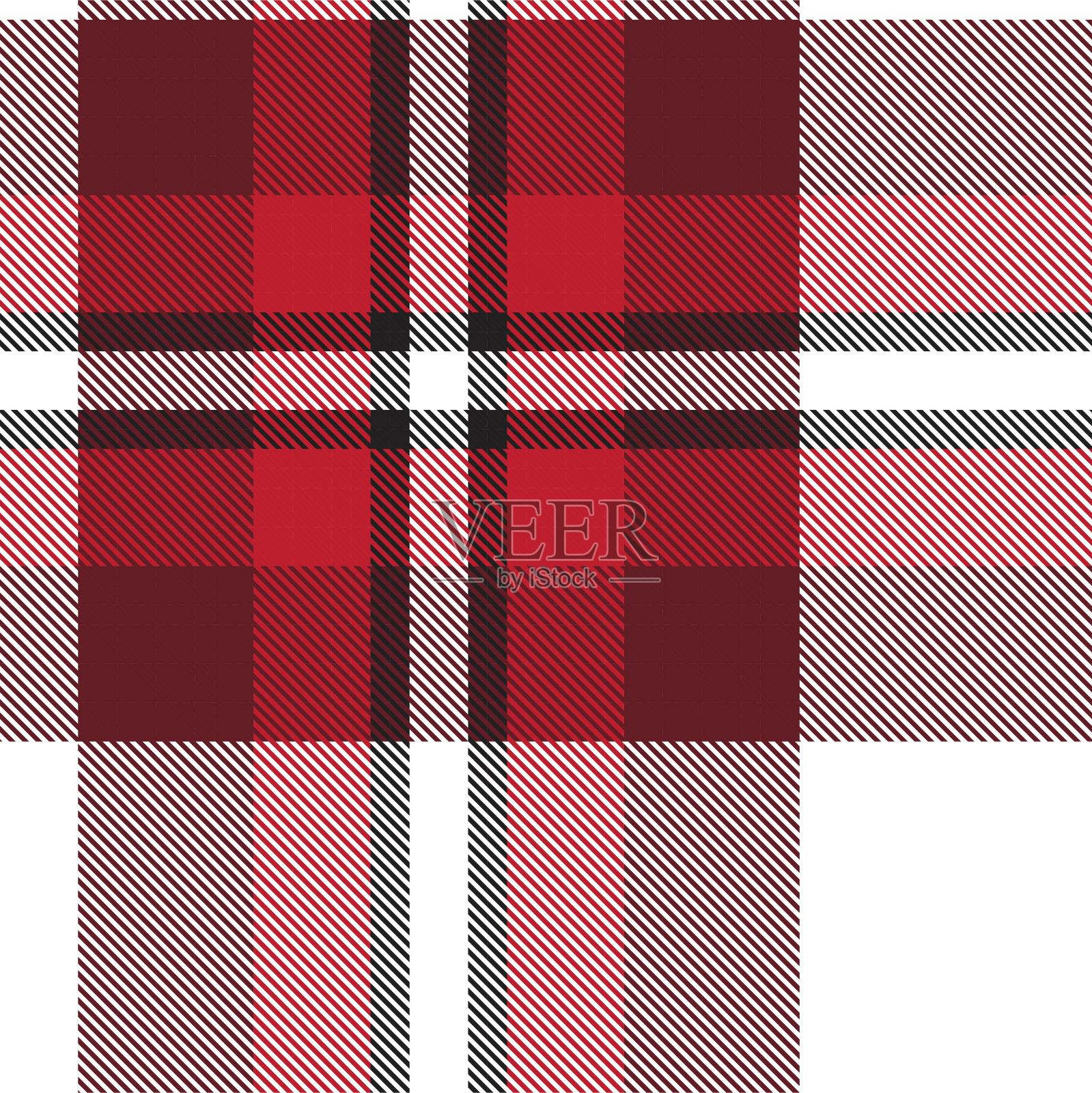 红色渐变格子纹理无缝图案插画图片素材