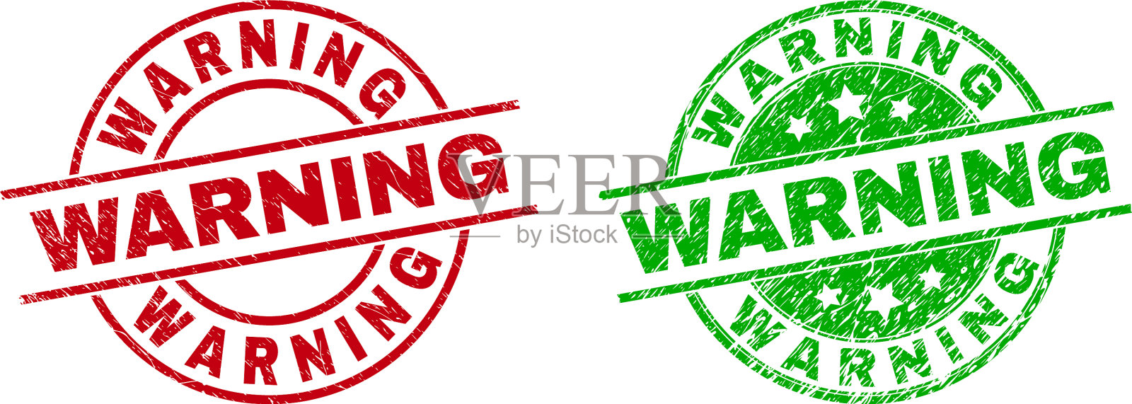 使用遇险纹理警告圆形水印插画图片素材