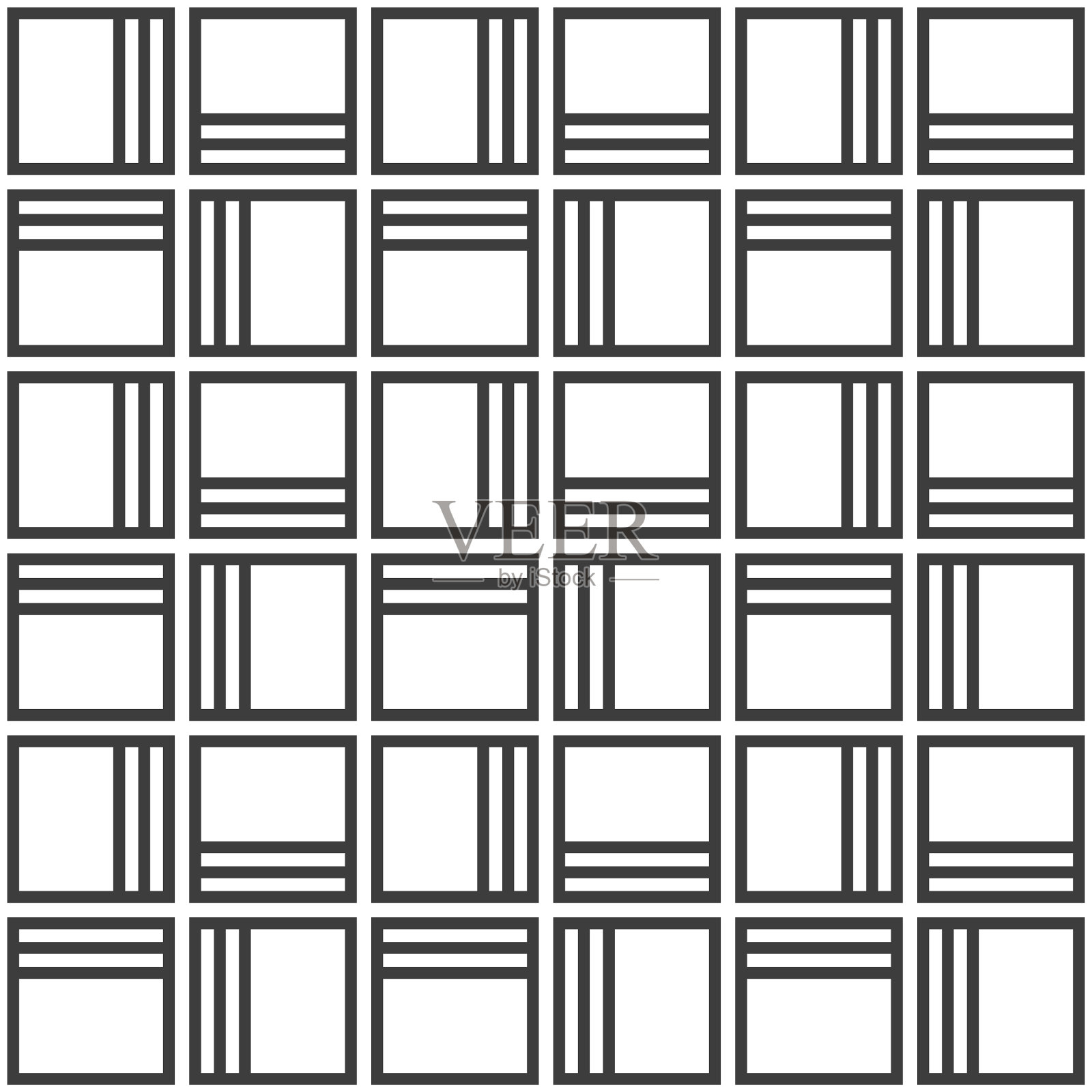 抽象无缝图案重复几何插画图片素材