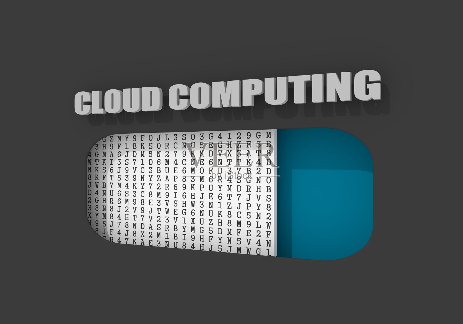 云计算的过程。互联网技术的概念照片摄影图片