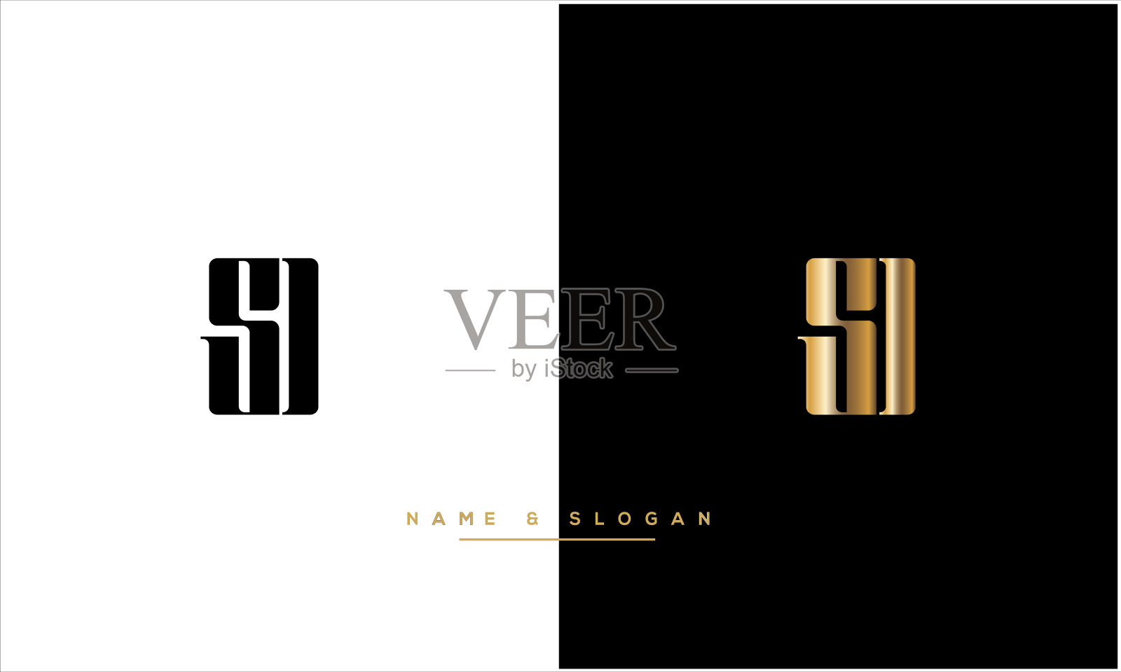 SD,DS抽象字母标志组合设计元素图片