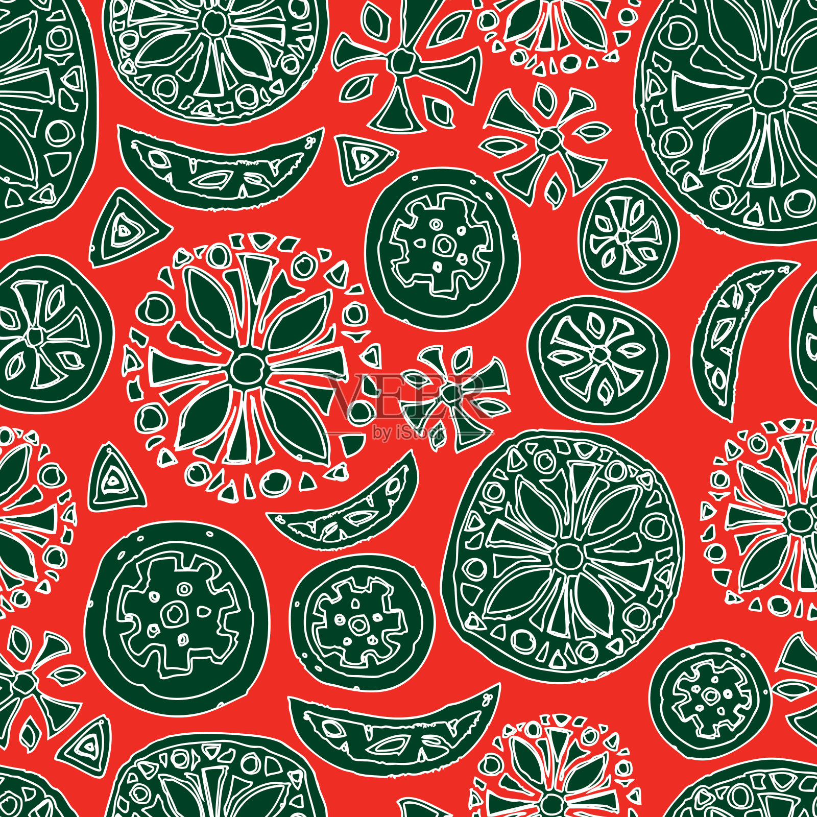 无缝模式的抽象设计元素插画图片素材