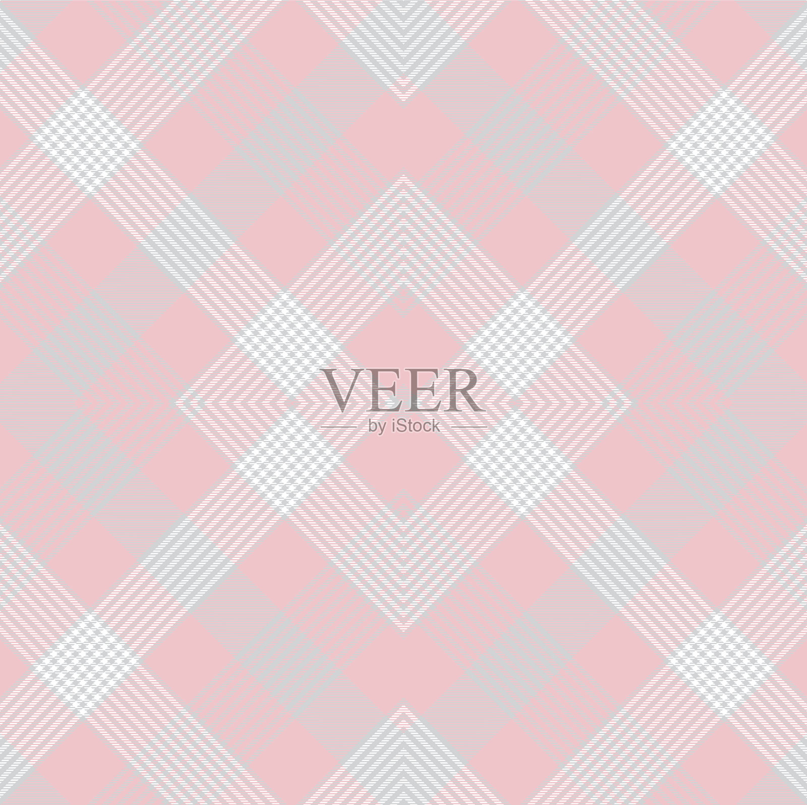 柔和的格子花呢格子纹理无缝插画图片素材