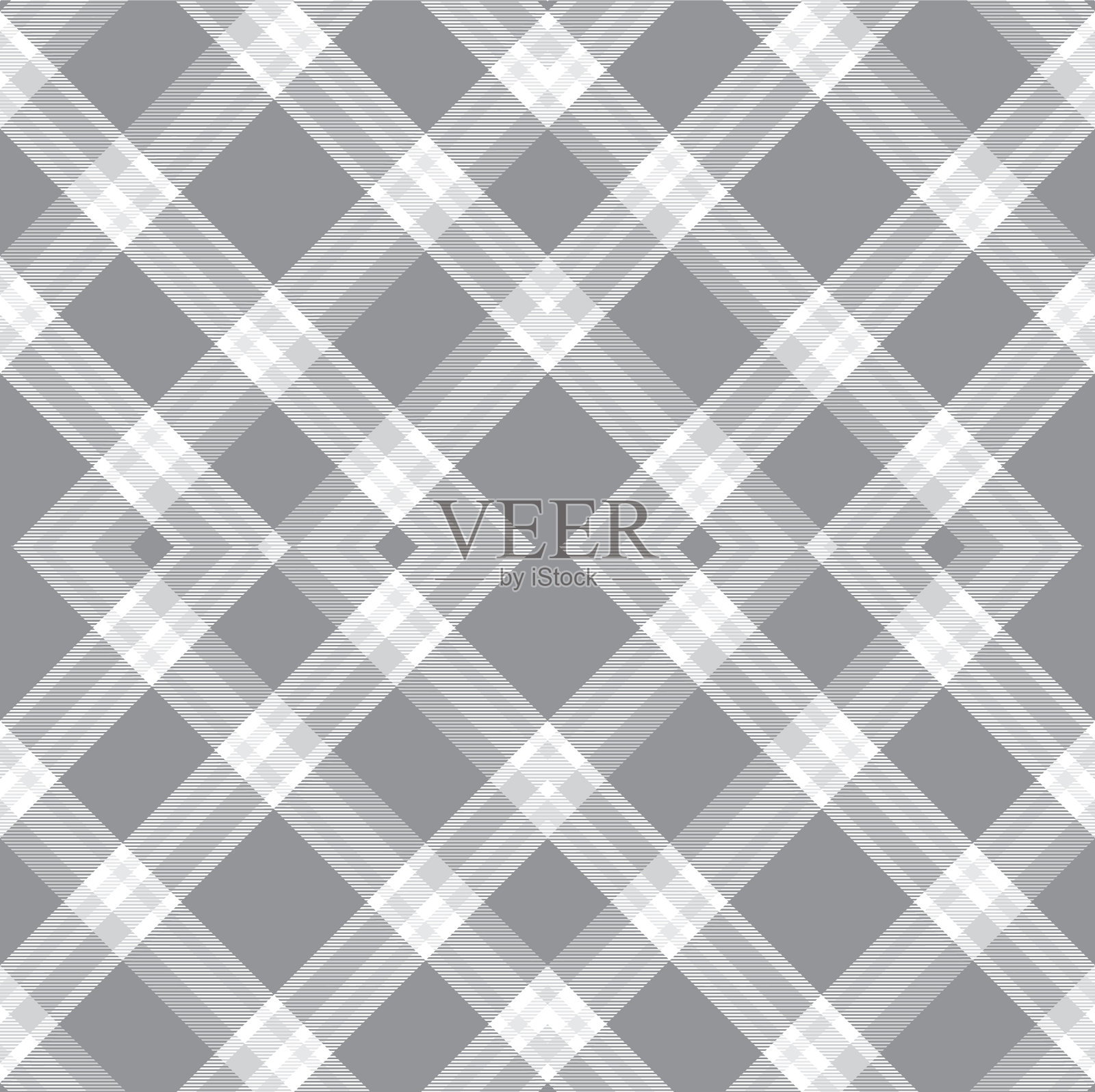 黑白菱形格纹格子呢纹理