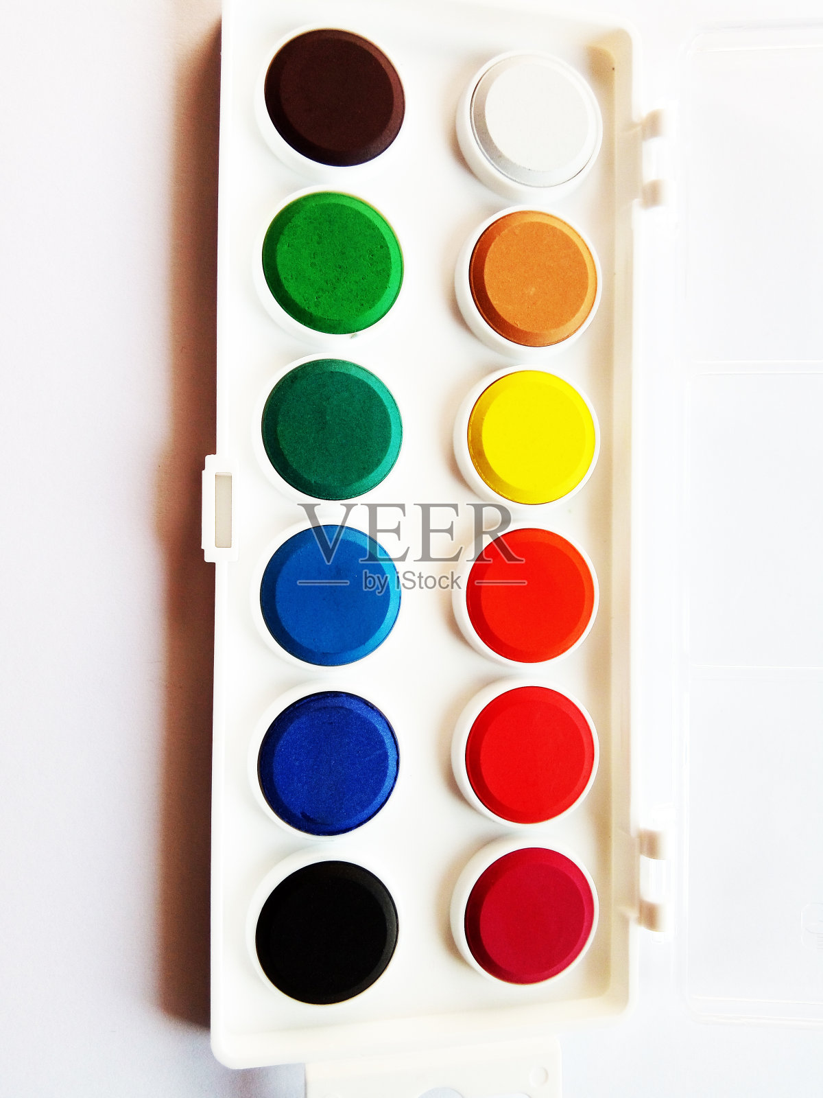 水彩调色板用于绘画照片摄影图片