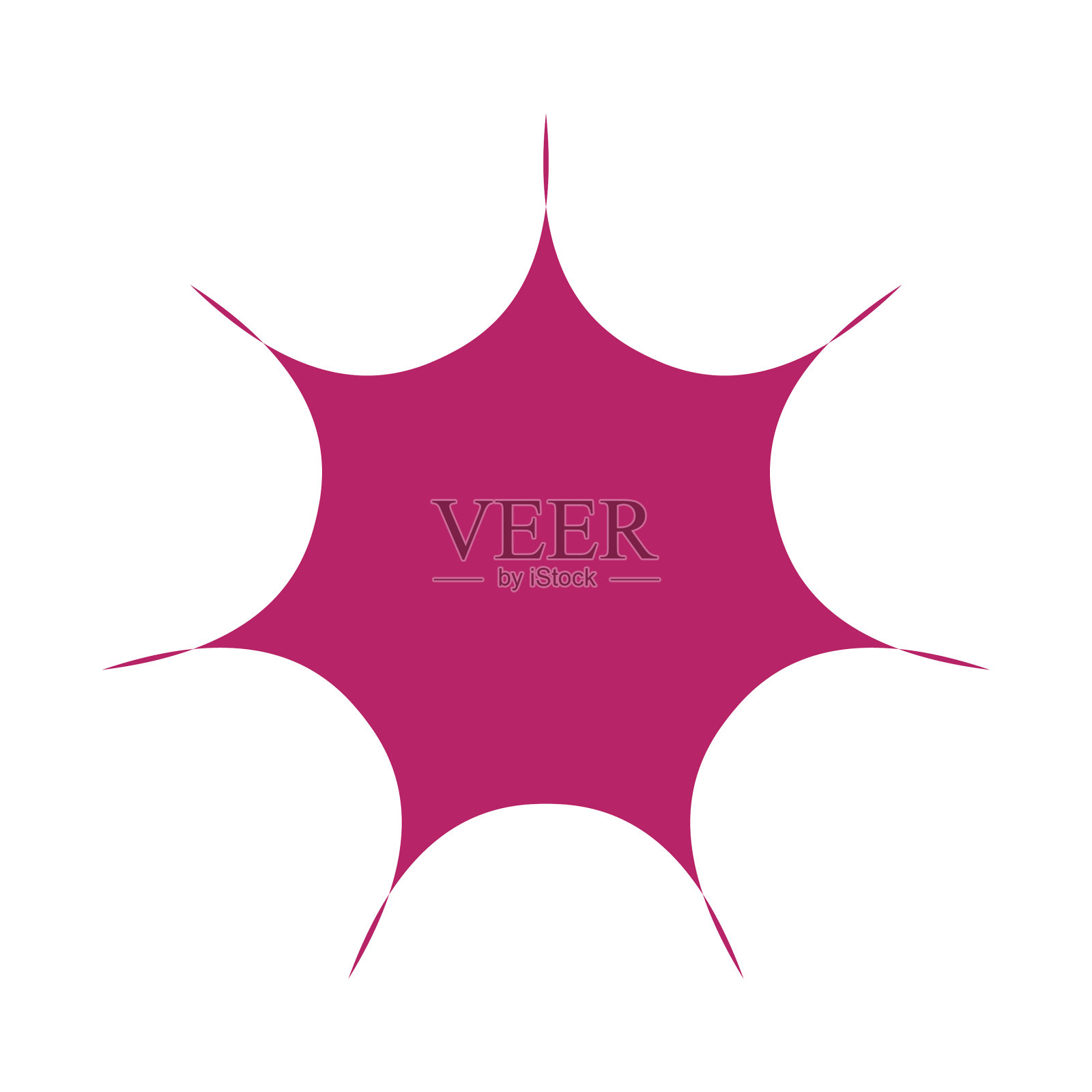 独特的抽象艺术径向和几何图标素材