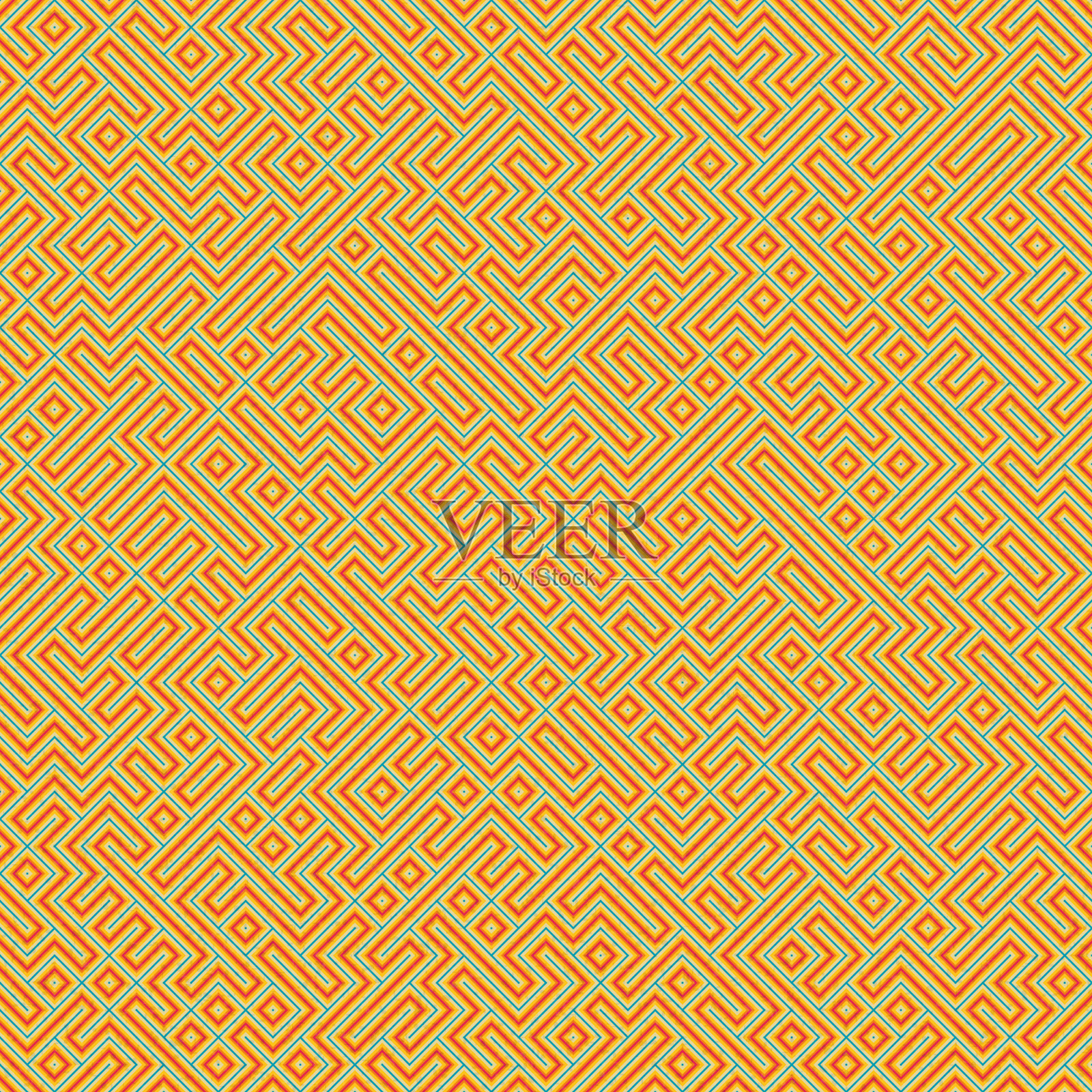 抽象几何图案生成计算艺术插图插画图片素材