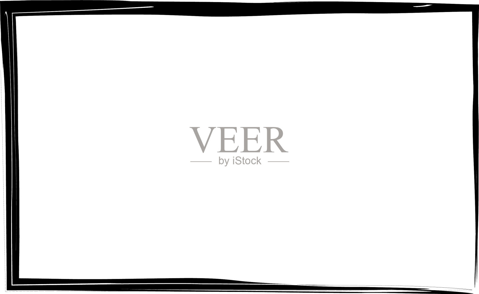 邋遢的矩形边框边框牌匾轮廓插画图片素材