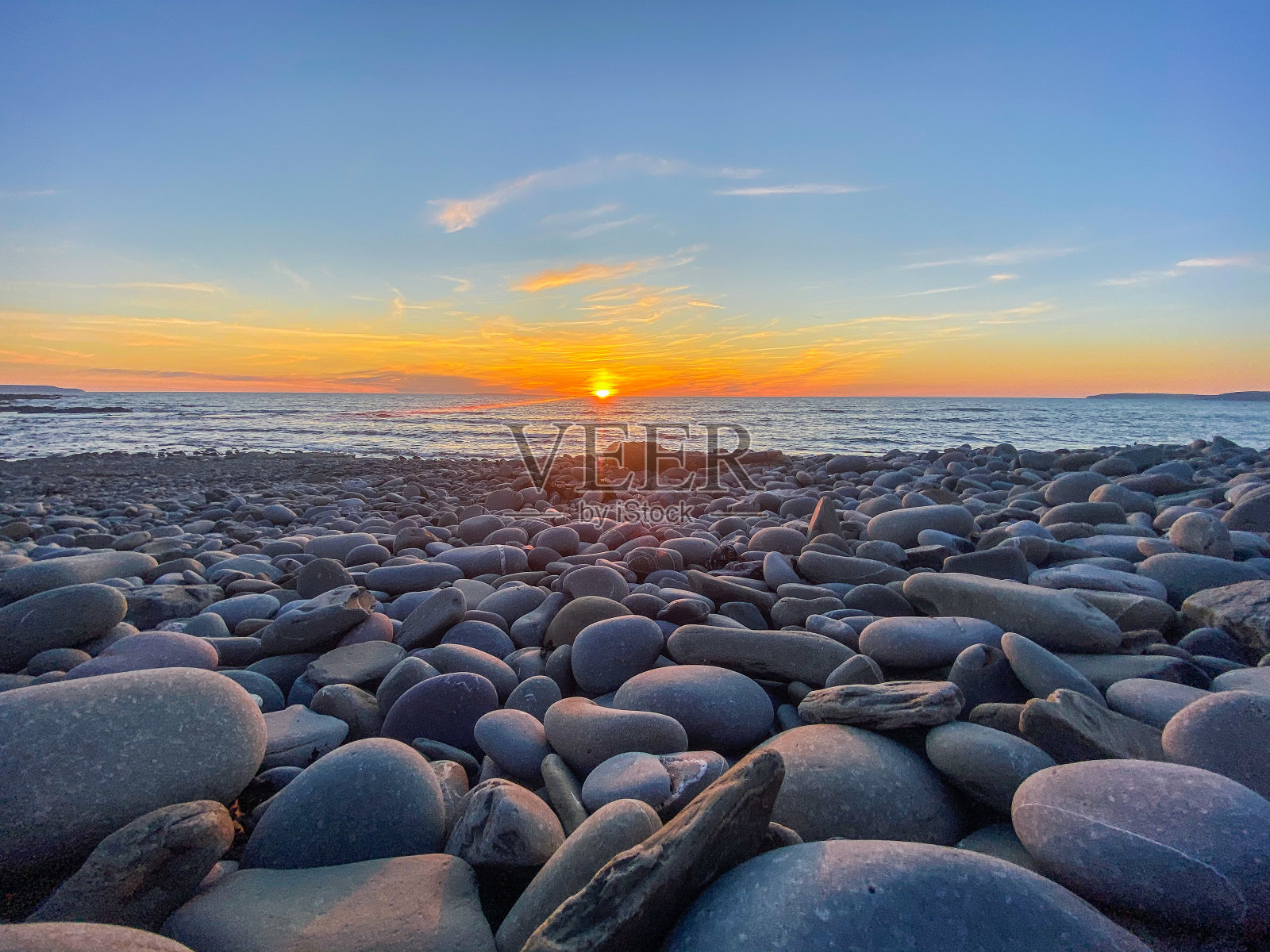 日落海滩照片摄影图片