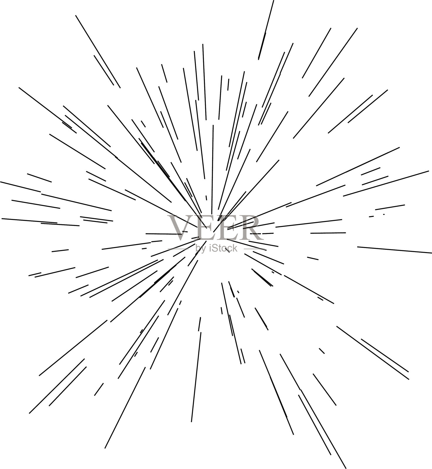 辐射线条纹抽象元素插画图片素材