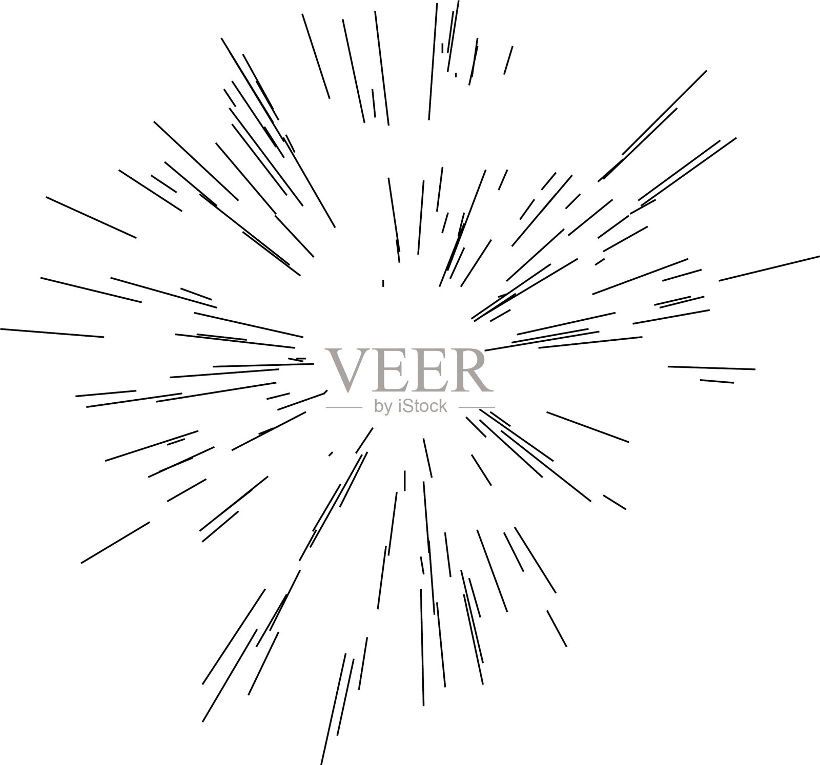 辐射线条纹抽象元素插画图片素材