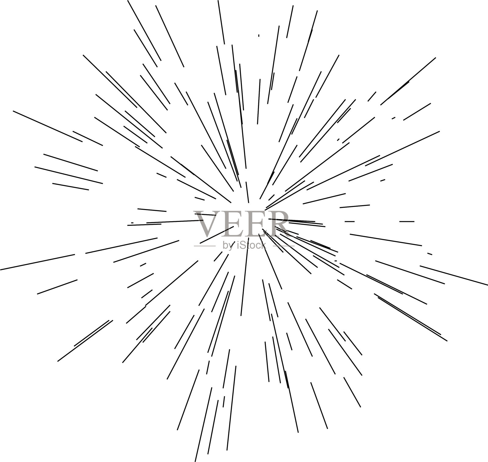 辐射线条纹抽象元素插画图片素材